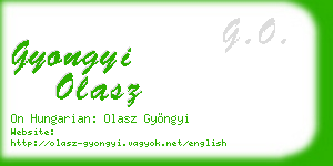 gyongyi olasz business card